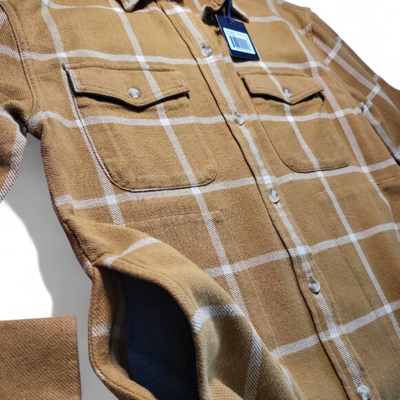 NWT The Normal Brand Mountain Shirt‎ Dress Palomino Plaid Women's XS MSRP $168 - Picture 4 of 11